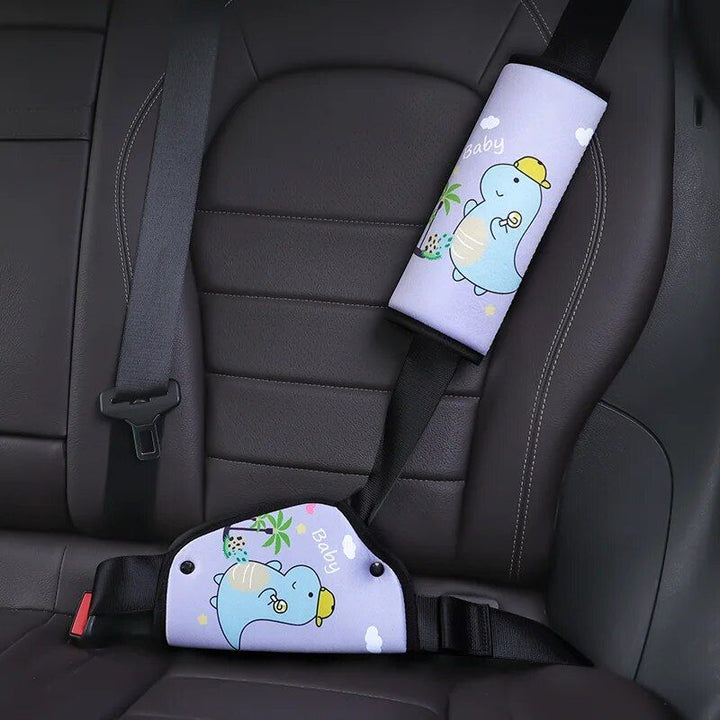 Lisslune | Kids comfort car seat belt support with cartoon design