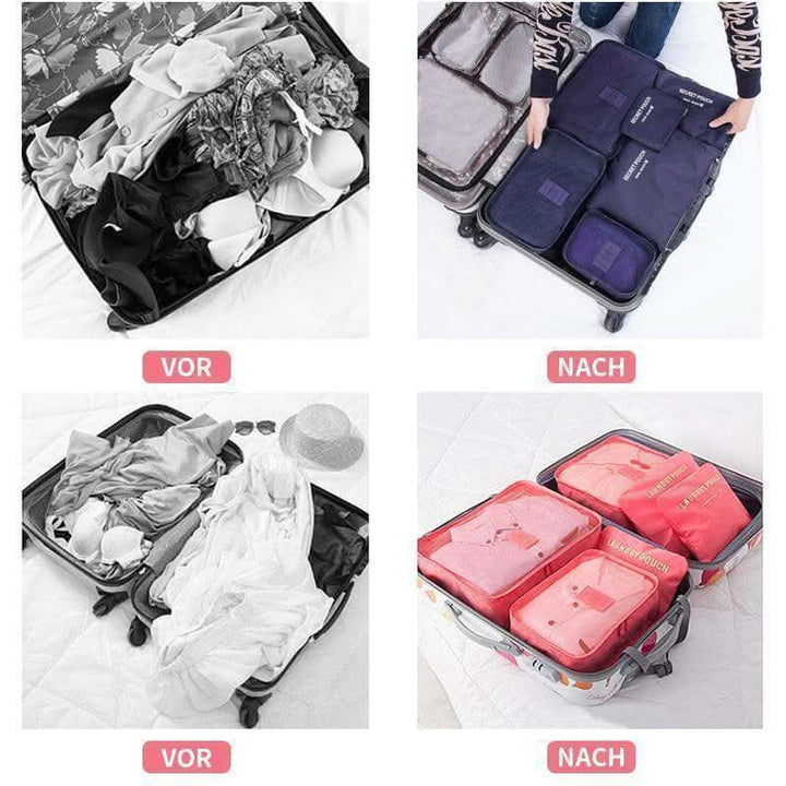 Lisslune | 6-Piece Luggage Packing Cubes Travel Set