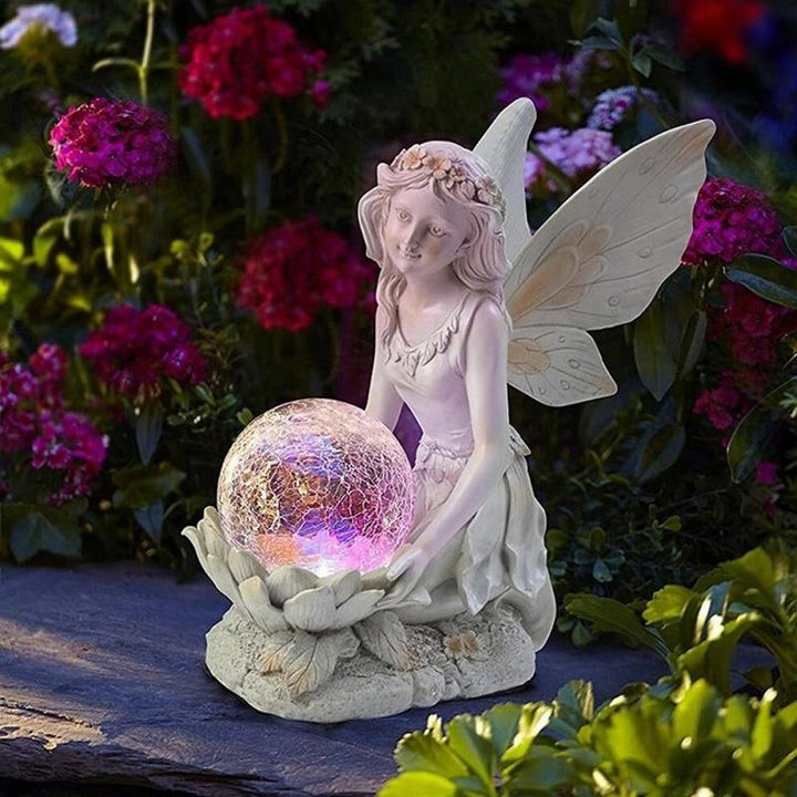 Lisslune | Home garden solar energy decoration Fairy Statue