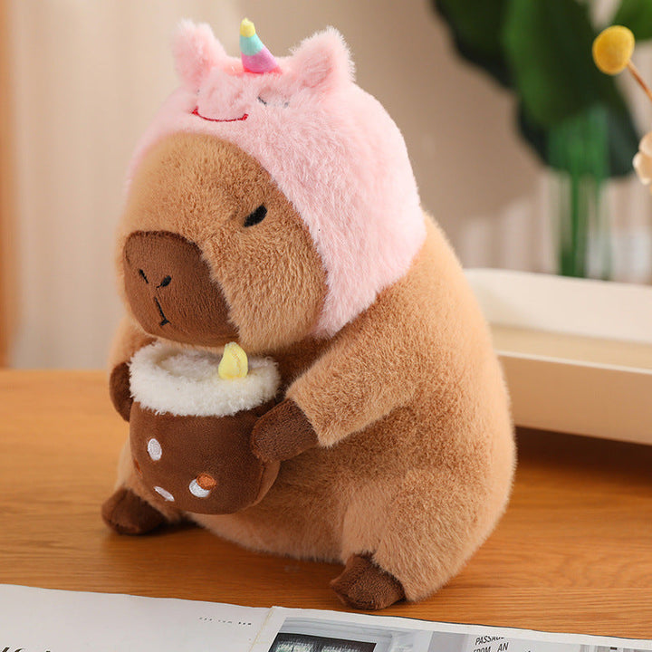 Lisslune | CuddleCapy Cuddle Doll Plush | Capybara & Rabbit Design | Soft Cuddle Toy in Various Styles & Sizes