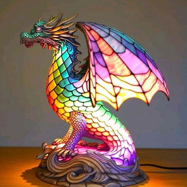 Lisslune | LED Dog Table Lamp – Modern Resin Design
