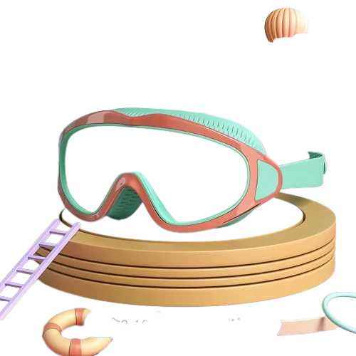 Lisslune | HD swimming goggles for children with large frame, waterproof and anti-fog