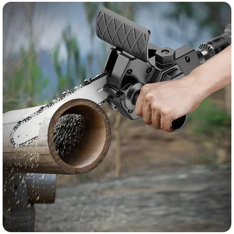 Lisslune | ELECTRIC DRILL MODIFIED TO ELECTRIC CHAINSAW DRILL ATTACHMENT
