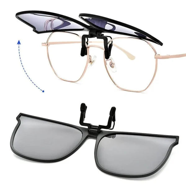 Lisslune | OogZeker Clip-on Sunglasses – Lightweight Polarized UV400 Clip-on for Eyeglass Wearers