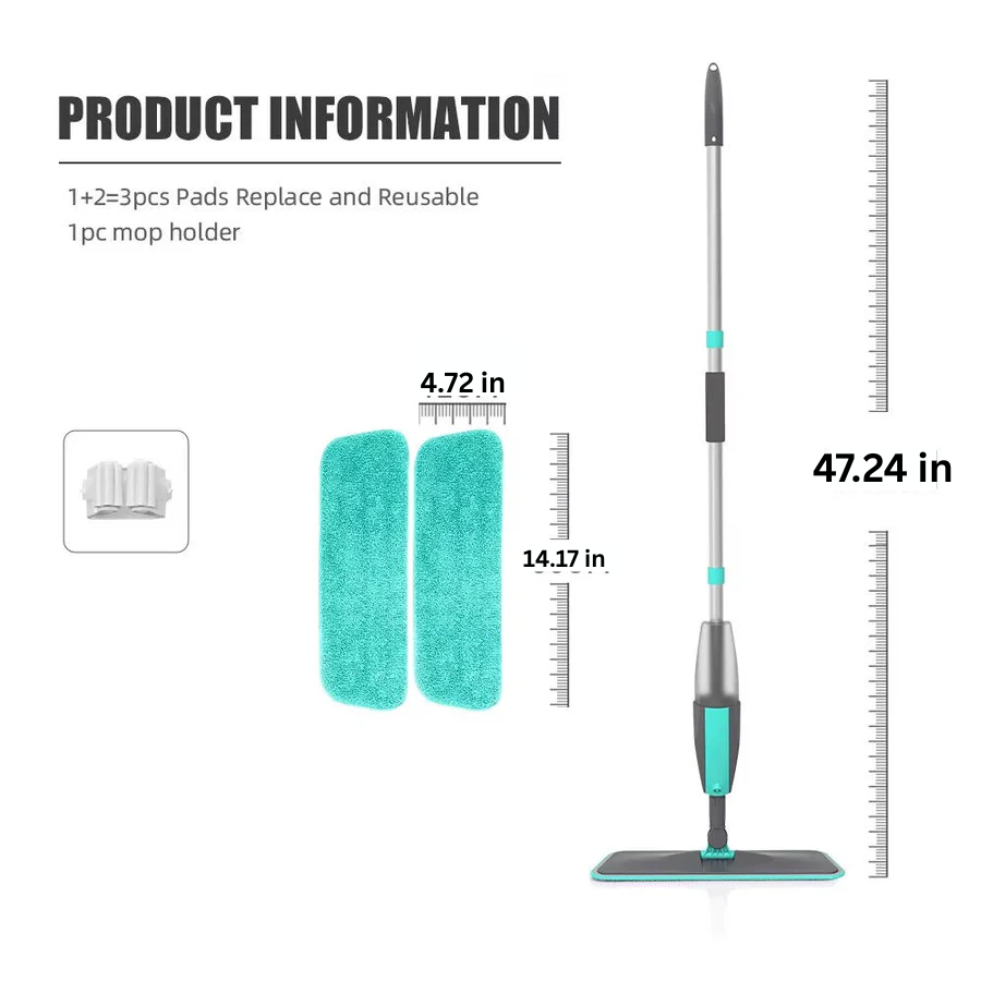 Lisslune | Microfiber Spray Mop for Hard Floors