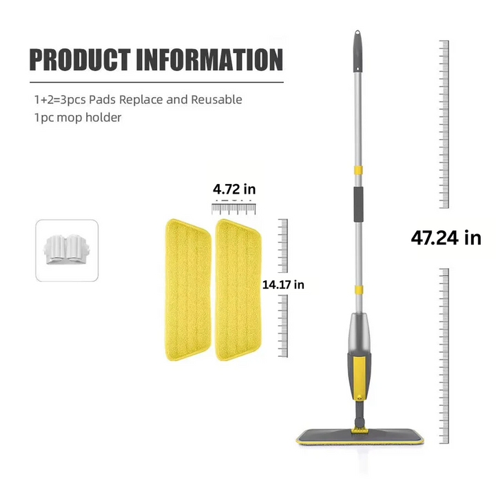 Lisslune | Microfiber Spray Mop for Hard Floors