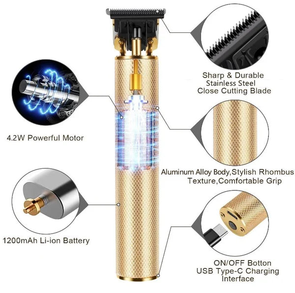 Lisslune | Cordless Zero Gapped Trimmer Hair Clipper