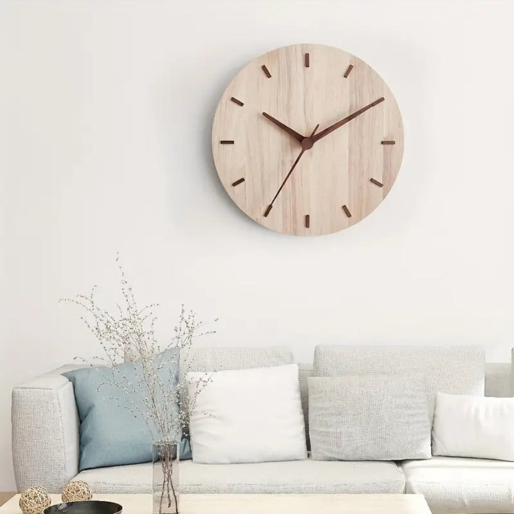Lisslune | Minimalist Aesthetic Wall Clock Made of Wood