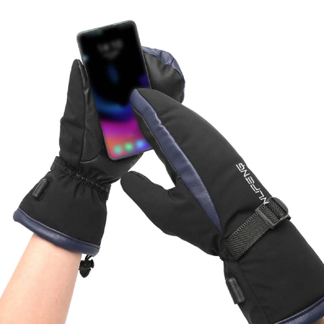 Lisslune | Electric Heating Hand Warmer Gloves | Dual-Sided Heating, Waterproof & USB Rechargeable for Skiing, Hiking, Mitten & Daily Use