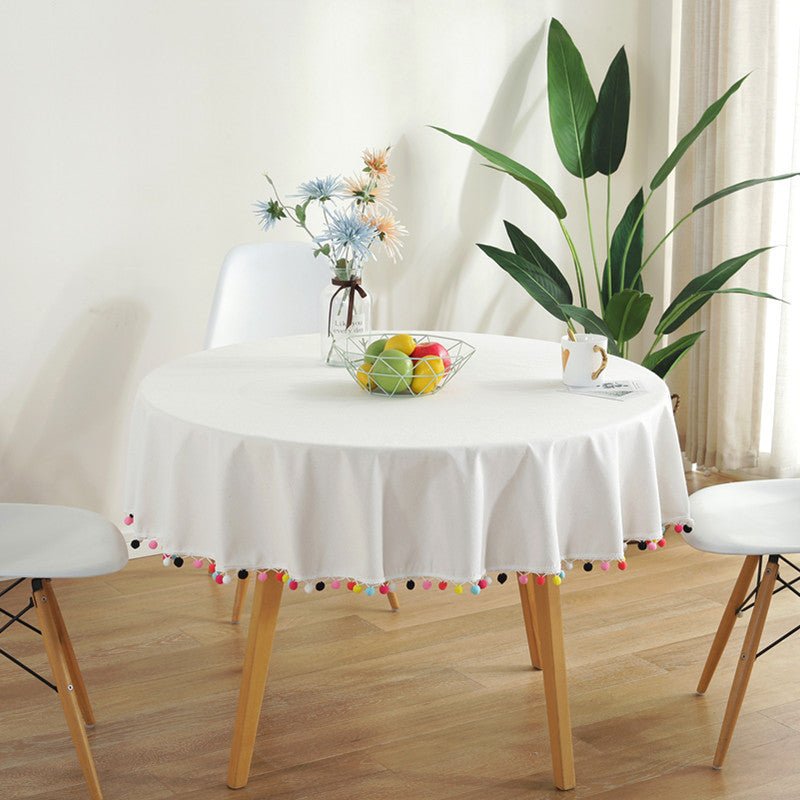 Lisslune | Fiesta White Tablecloth