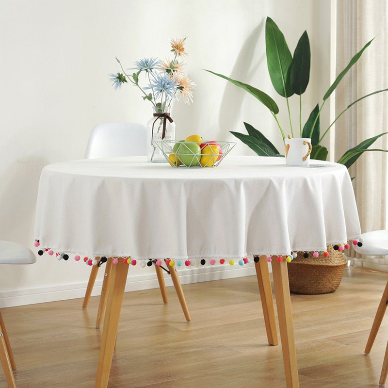 Lisslune | Fiesta White Tablecloth