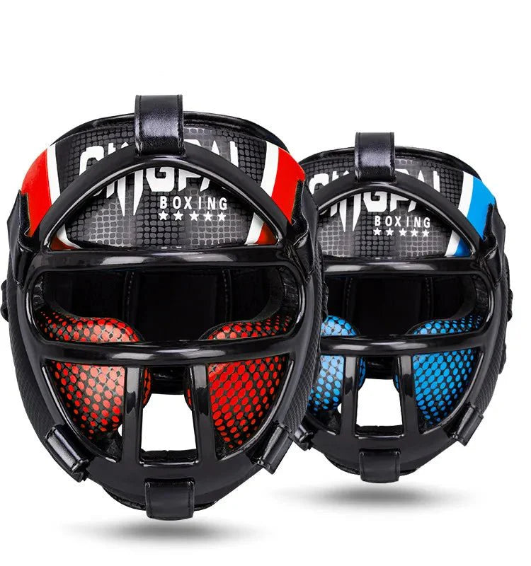 Lisslune | Fightguard Premium Headgear with Face Mask – Full Head and Face Protection for Sparring, Muay Thai, Taekwondo, and Martial Arts Training