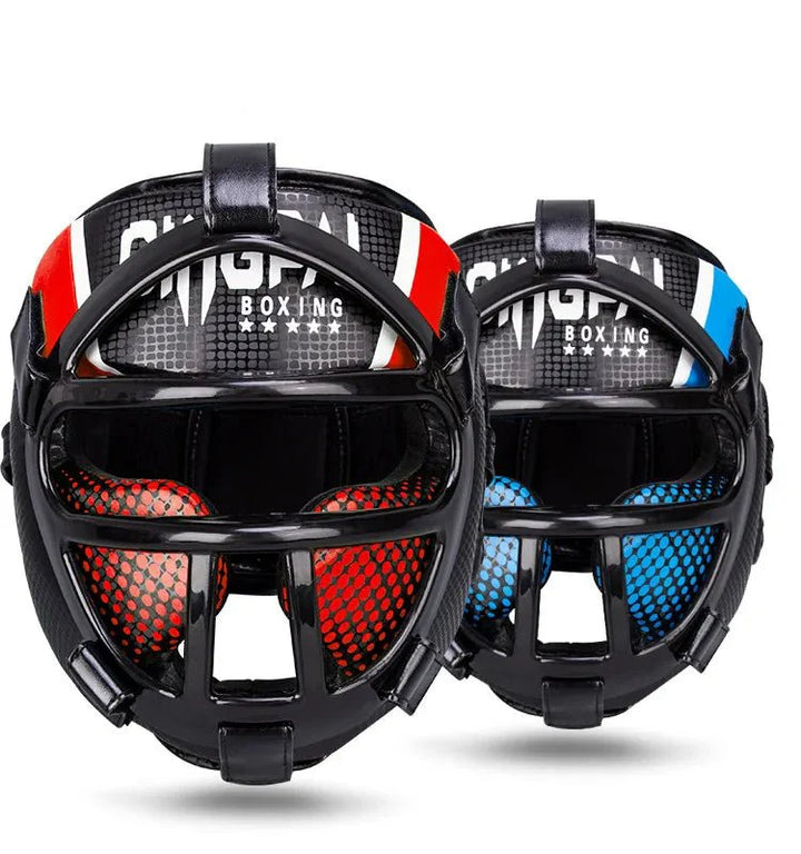 Lisslune | Fightguard Premium Headgear with Face Mask – Full Head and Face Protection for Sparring, Muay Thai, Taekwondo, and Martial Arts Training