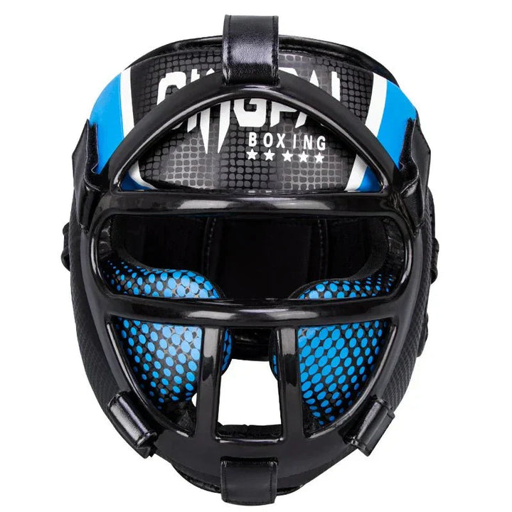 Lisslune | Fightguard Premium Headgear with Face Mask – Full Head and Face Protection for Sparring, Muay Thai, Taekwondo, and Martial Arts Training
