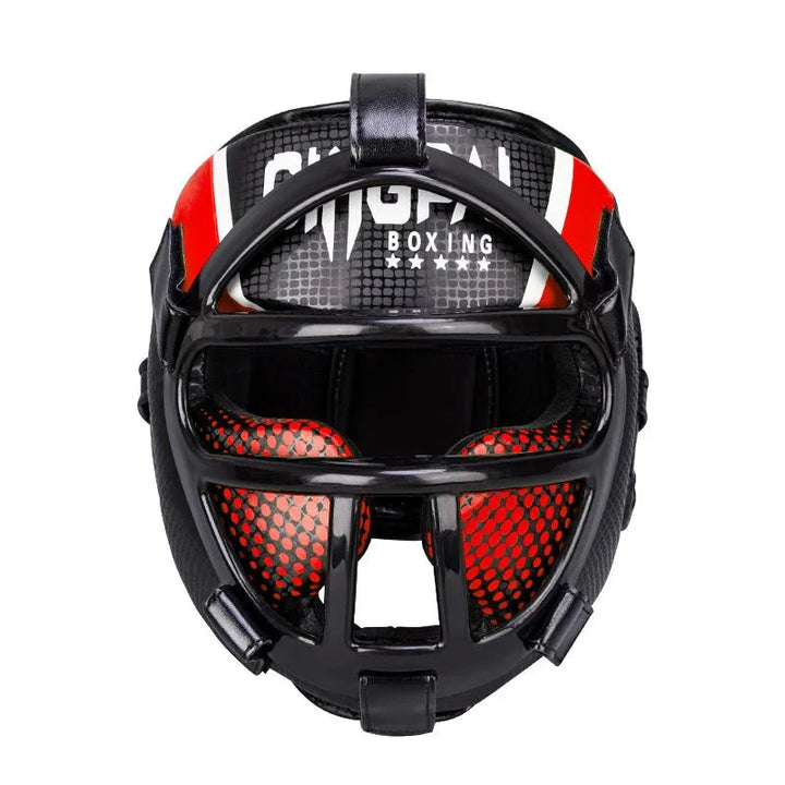 Lisslune | Fightguard Premium Headgear with Face Mask – Full Head and Face Protection for Sparring, Muay Thai, Taekwondo, and Martial Arts Training