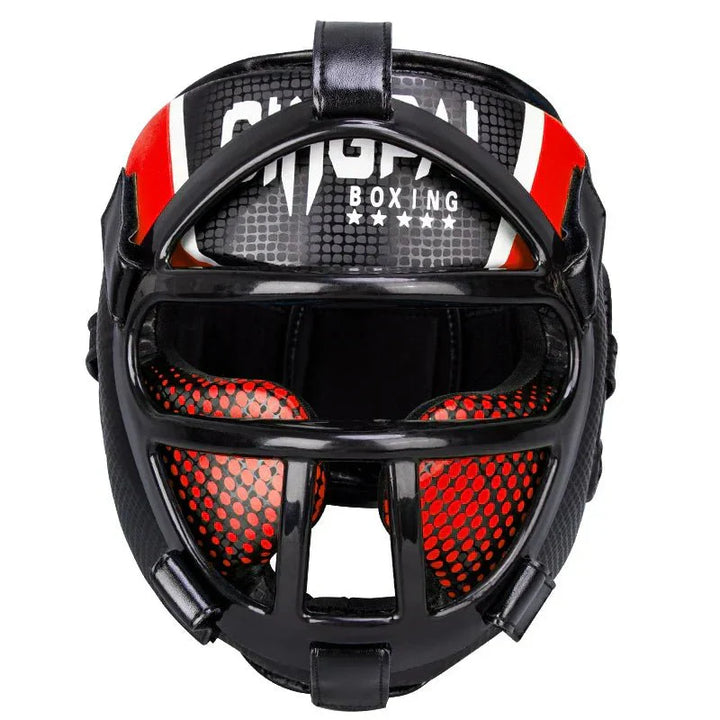 Lisslune | Fightguard Premium Headgear with Face Mask – Full Head and Face Protection for Sparring, Muay Thai, Taekwondo, and Martial Arts Training