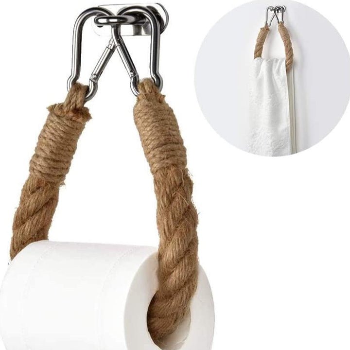 Lisslune | Wall-mounted rope toilet paper holder