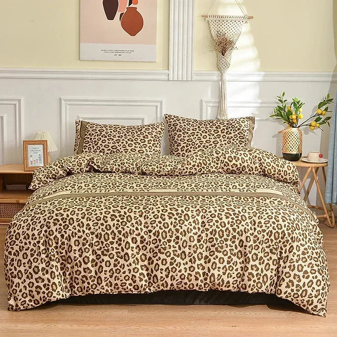 Lisslune | Beautiful Day Leopard Bedding Set