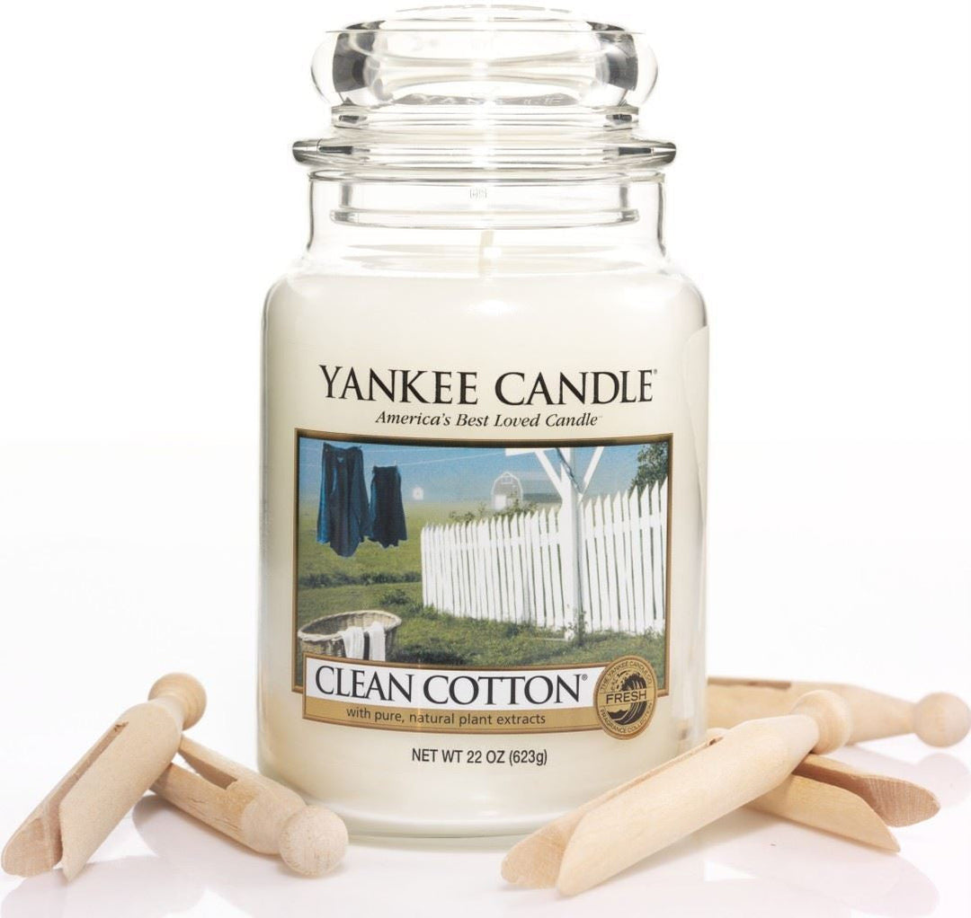Lisslune | 22oz Clean Cotton Yankee Candle