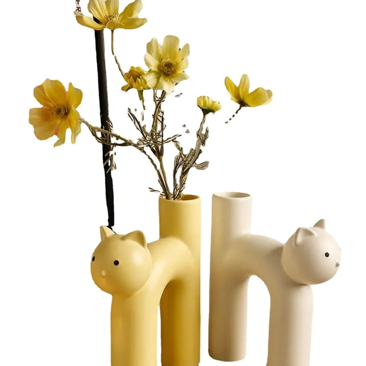 Lisslune | Matte Kitten Flower Vase