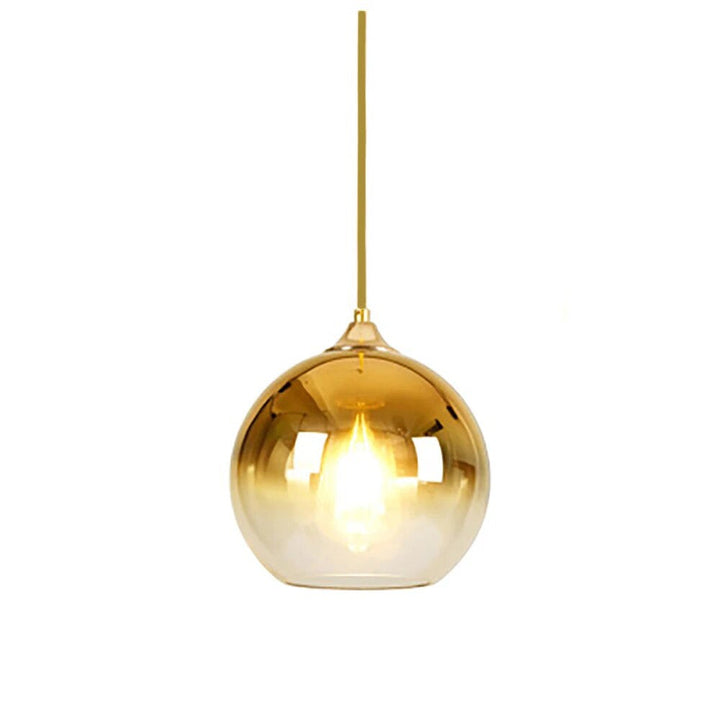 Lisslune | Glass Copper Finish Ceiling Light