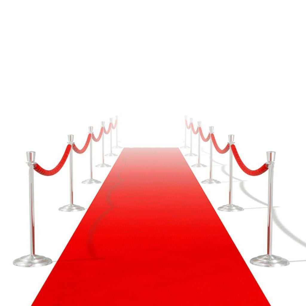 Lisslune | Extra heavy red carpet 1 x 5 m - 400 g/m2