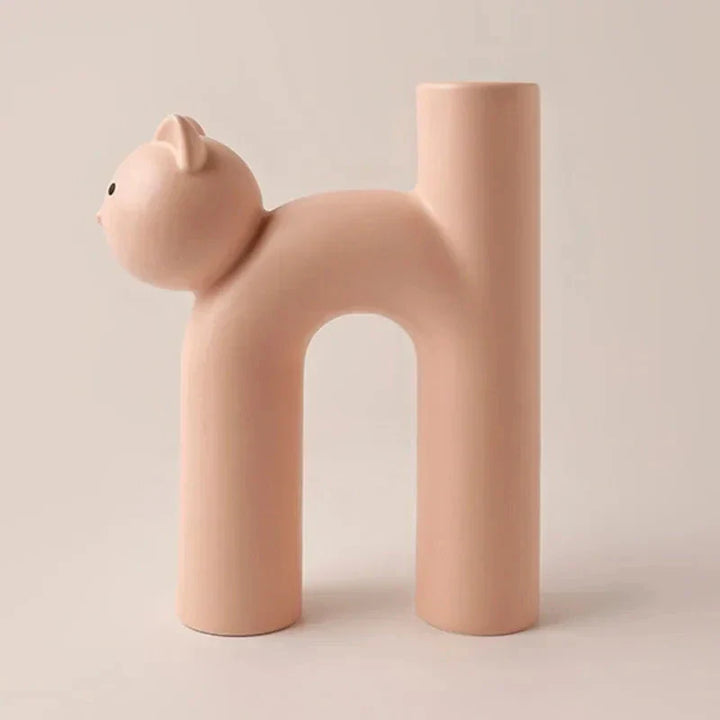 Lisslune | Matte Kitten Flower Vase