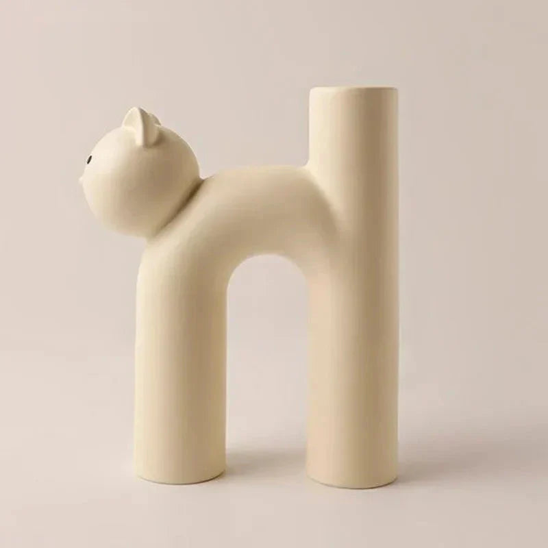 Lisslune | Matte Kitten Flower Vase