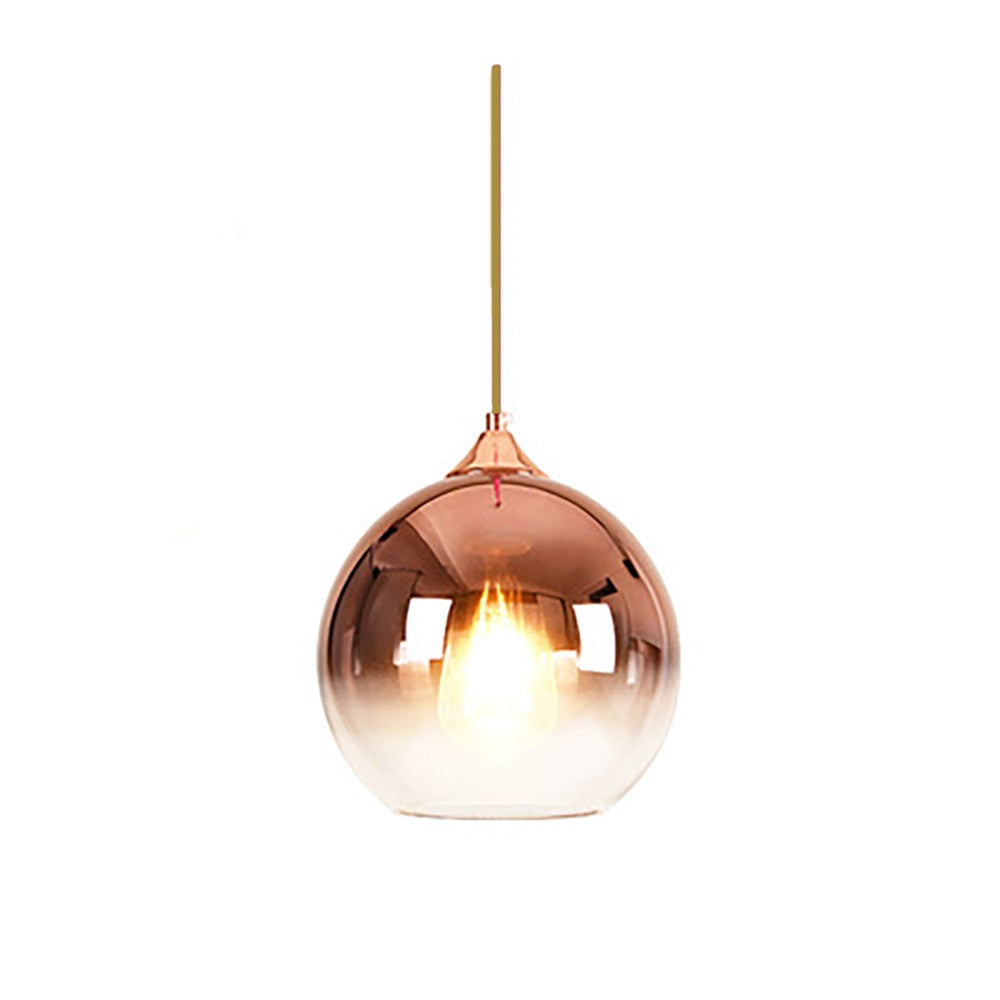 Lisslune | Glass Copper Finish Ceiling Light