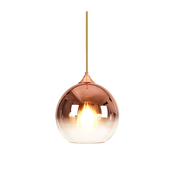 Lisslune | Glass Copper Finish Ceiling Light