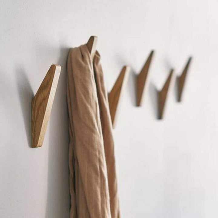 Lisslune | Scandi set of 6 wooden coat hooks
