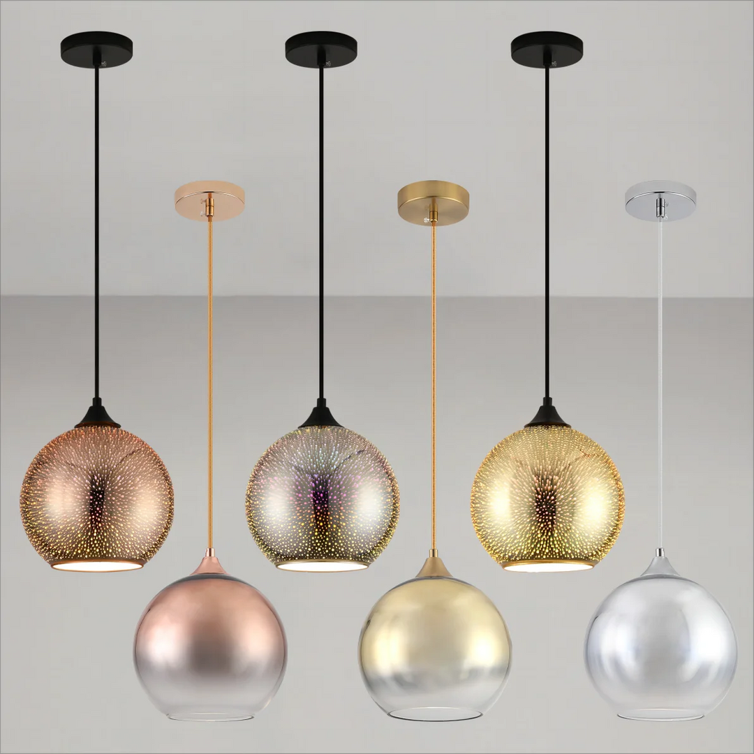 Lisslune | Perforated Glass Ceiling Light