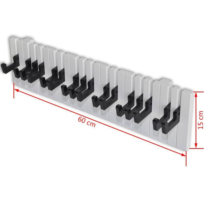 Lisslune | Piano-Key-Coat-Rack