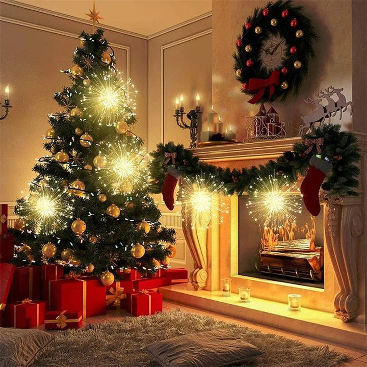 Lisslune | Fireworks Holiday Light - String Light Outdoor Christmas Garland For Garden, Bistro, Party Decor