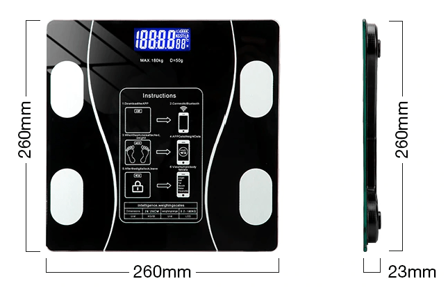 Lisslune | Fitscale – Intelligent Body Analysis Scale for Health Monitoring and Progress Tracking