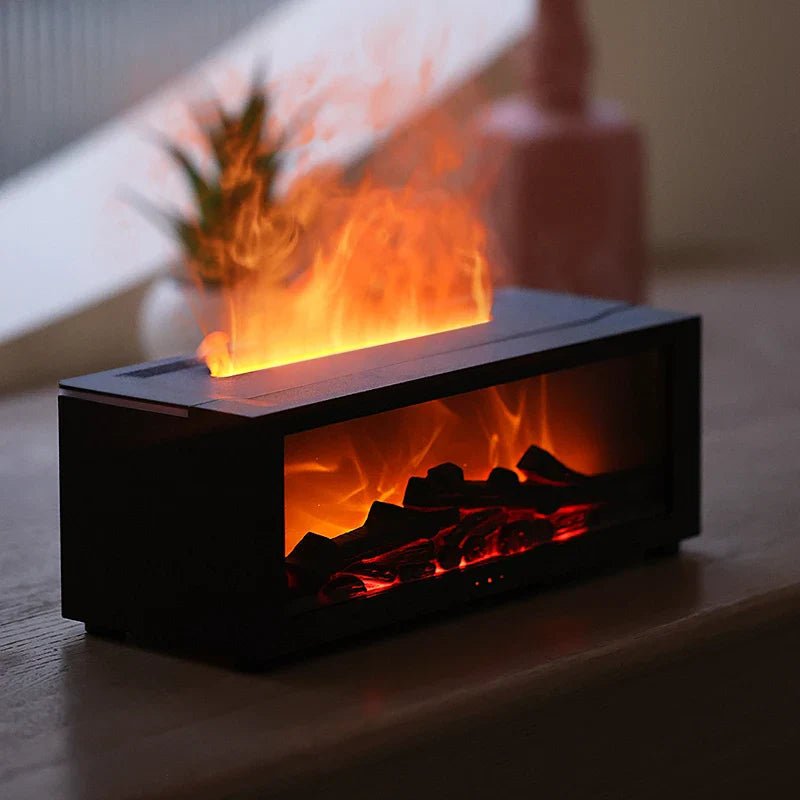 Lisslune | FlameMist – Aromatherapy Humidifier with Flame Effect and LED Light