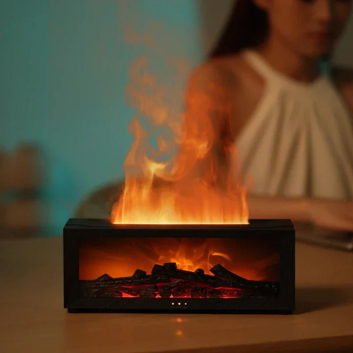 Lisslune | FlameMist – Aromatherapy Humidifier with Flame Effect and LED Light
