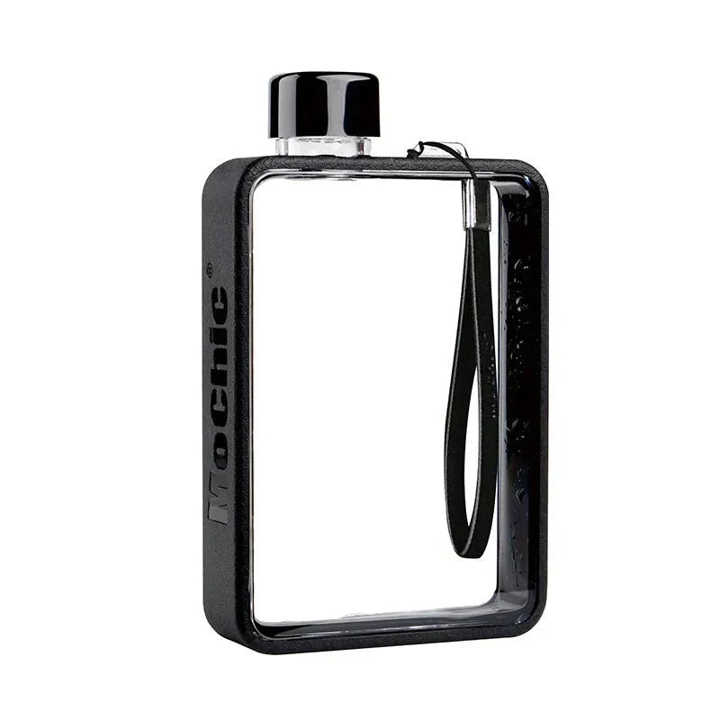 Lisslune | Flat transparent water bottle