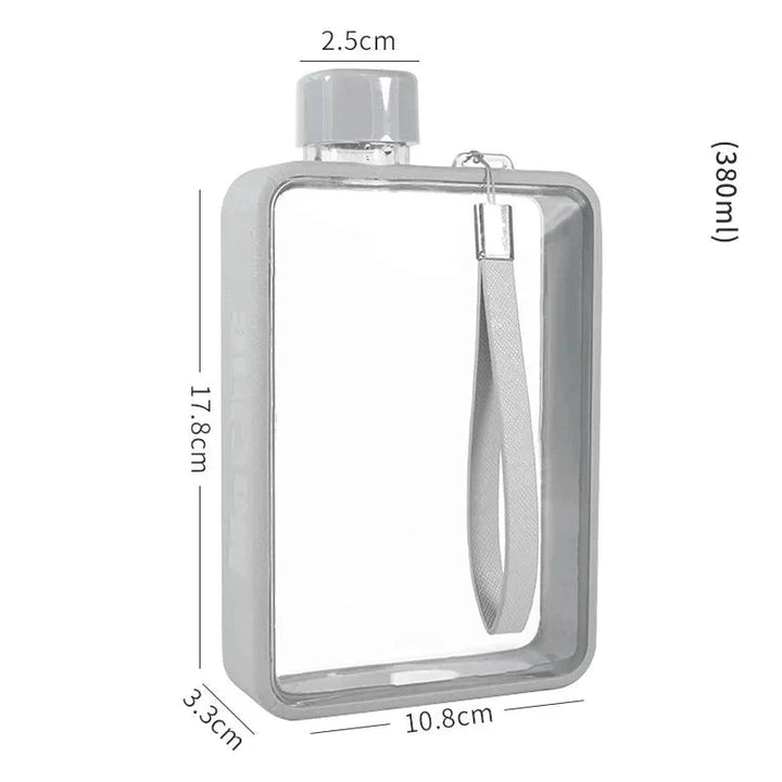 Lisslune | Flat transparent water bottle