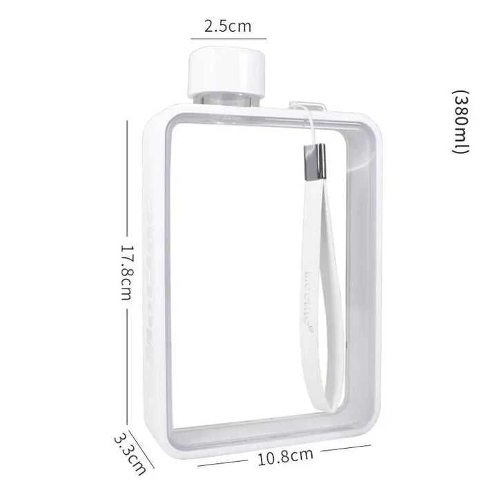Lisslune | Flat transparent water bottle