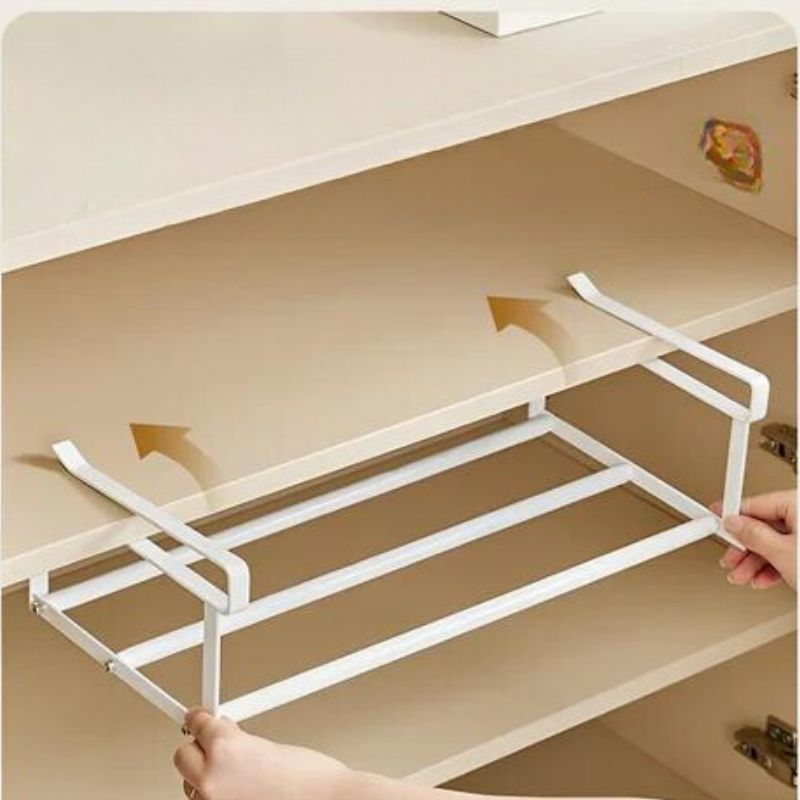 Lisslune | FlexFit Shelf Extension – Adjustable Shoe Cabinet Organizer – Space-Saving Storage Solution – No-Tool Assembly – Fits 40–65 cm