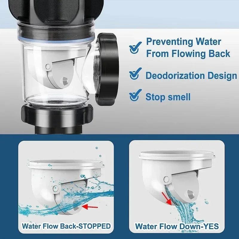 Lisslune | Versatile tool-free sink drainage system with clog-resistant properties for kitchen and bathroom