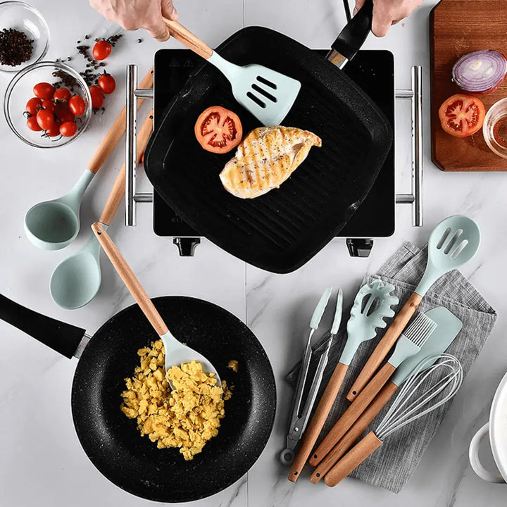 Lisslune | FlexiChef Silicone Kitchen Utensil Set