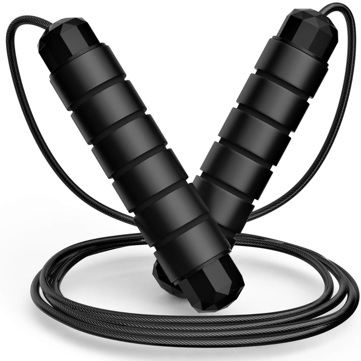 Lisslune | Flexijump Adjustable Jump Rope – Tangle-Free Speed Skipping Rope – Cardio, Weight Loss & Coordination Training – Comfortable Foam Handles
