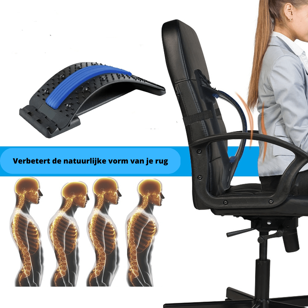 Lisslune | POSTUREZEN – Ergonomic Back Massage Stretcher for Posture & Relaxation