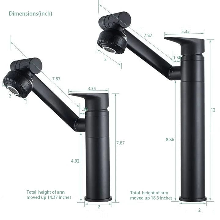 Lisslune | Flexispout – 360° Flexible Faucet with Spray Mode for Sink Comfort