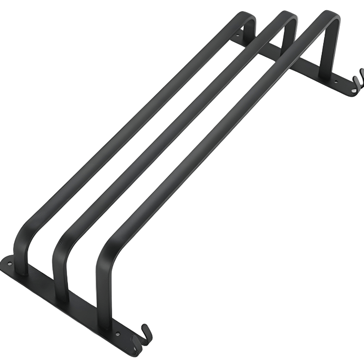 Lisslune | FlexRack – Wall-Mounted Aluminum Bathroom Shelf with 3 Crossbars