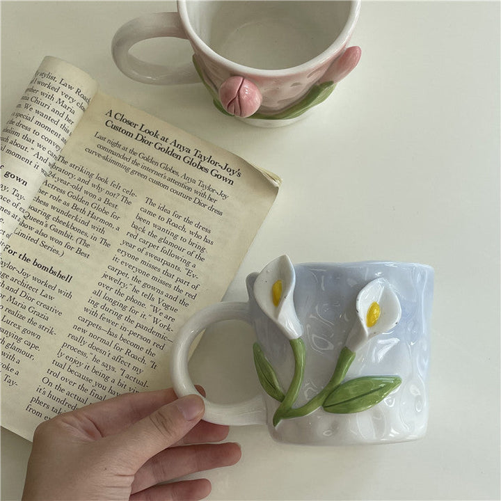 Lisslune | Frendorf 3D Floral Hand-painted Mug