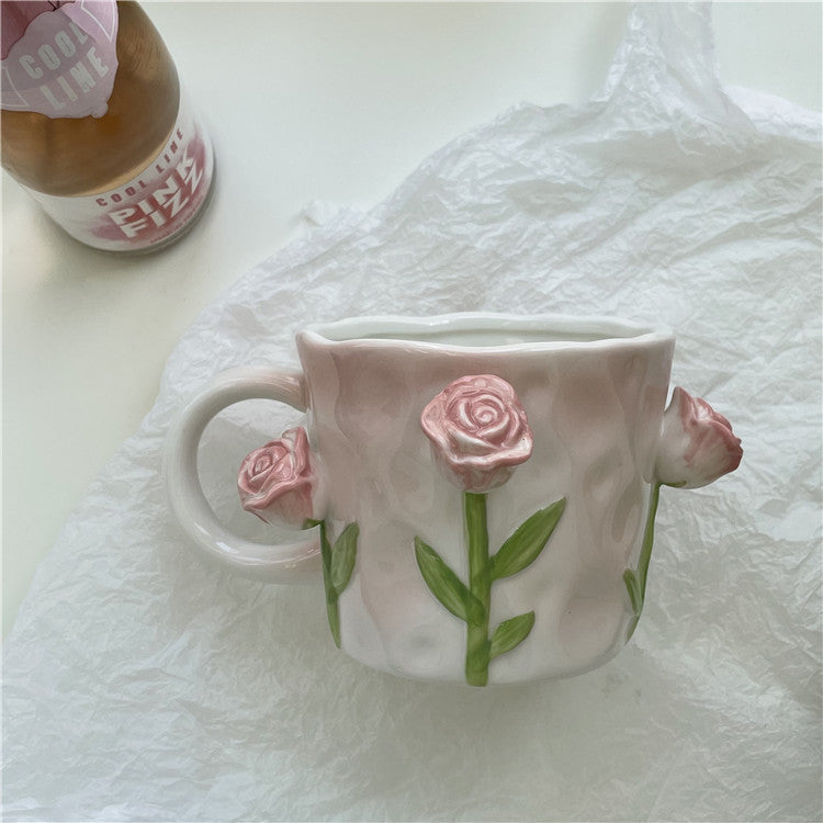 Lisslune | Frendorf 3D Floral Hand-painted Mug