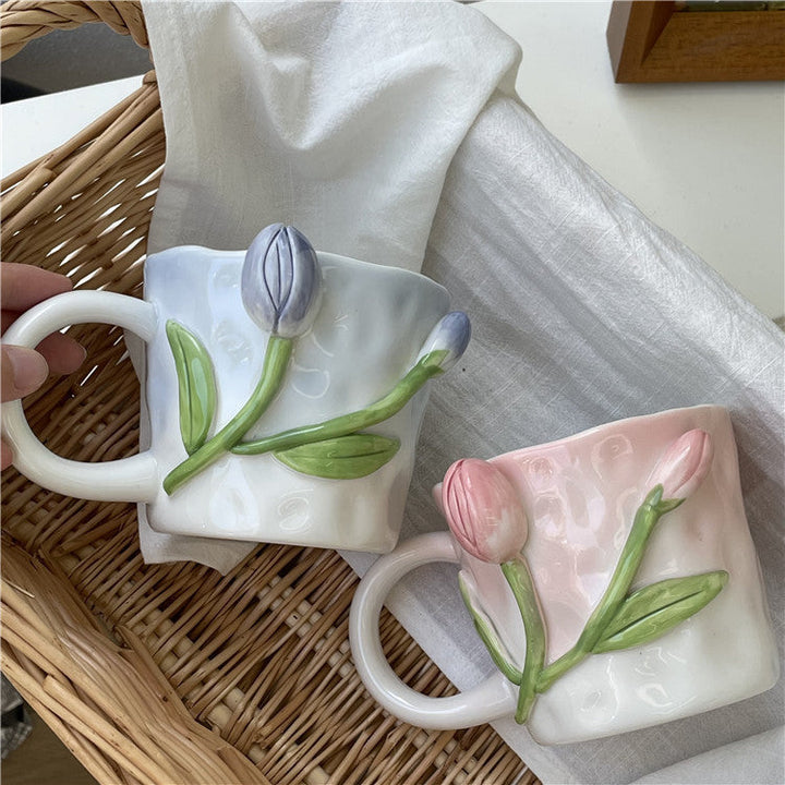 Lisslune | Frendorf 3D Floral Hand-painted Mug